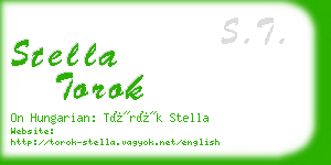 stella torok business card
